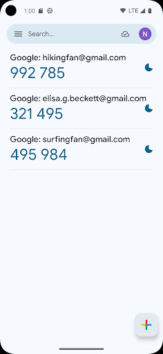 اسکرین‌شات برنامه تولید کد امنیت گوگل – تصویر ۵