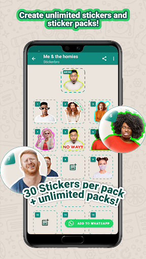 اسکرین‌شات برنامه ساخت استیکر واتساپ – تصویر ۲