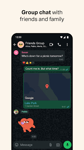 اسکرین‌شات برنامه واتساپ – تصویر ۴